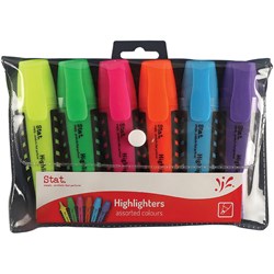 Stat. Asst Colour Wallet 6 Highlighters