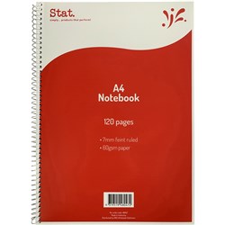 Stat. A4 120 Page Spiral Notebook