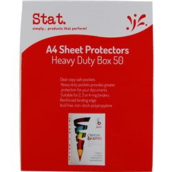 Stat. A4 Heavy Duty Sheet Protectors