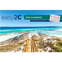 EsE-2c 2024 324x220mm Month To View Wall Calendar