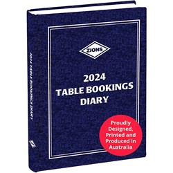 Zions 2024 Table Bookings Diary