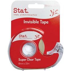 Stat. 18mmx33m Invisible Office Tape On Dispenser