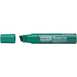 Pentel N50Xl Permanent Markers 10mm-18mm Jumbo Chisel Green
