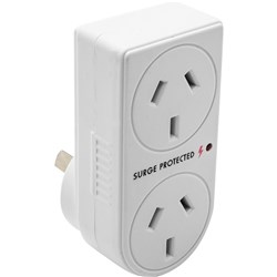 The Brute Power Co. Double Adaptor - Vertical-Surge Protection
