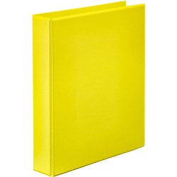 Marbig Clearview A4 Insert Binders A4 25mm 2'D' Yellow