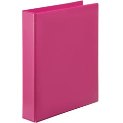 Marbig Clearview A4 Insert Binders A4 25mm 2'D' Pink