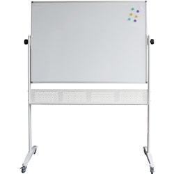 Rapidline 1200x900mm Double Sided Mobile Magnetic Whiteboard