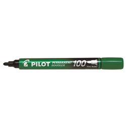 Pilot Sca-100 & 400 Permanent Markers 1.0mm Sca100 Bullet Green