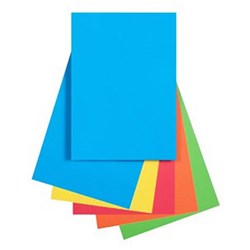 Quill A4 Brights Assorted Colours 80gsm Coloured Copy Paper