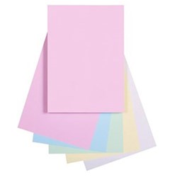 Quill A4 Pastel Assorted Colours 80gsm Coloured Copy Paper