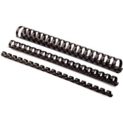 6mm 21 Ring Black Binding Coils