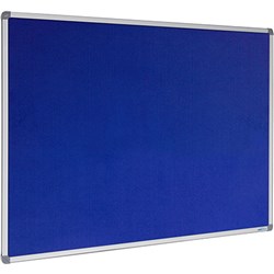 Visionchart Felt Pinboard With Aluminimum Frame 900X900mm Blue