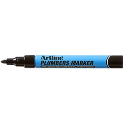 Artline Plumbers Marker 1.5mm Bullet Black