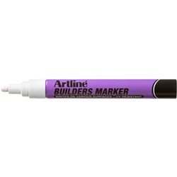 Artline Builders Markers 2.3mm Bullet White