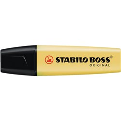 Stabilo Boss Highlighters 2-5mm Chisel Milky Yellow