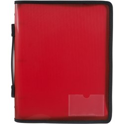 Marbig Zipper Binders With Handle A4 25mm Red