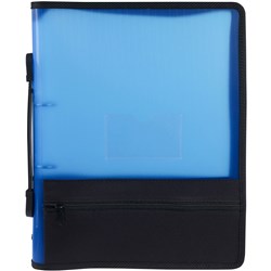 Marbig Zipper Binders With Storage A4 25mm Blue
