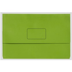Marbig Slimpick A3 Lime Document Wallet