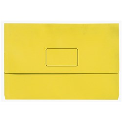 Marbig Slimpick A3 Lemon Document Wallet