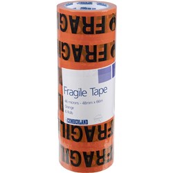 Cumberland Fragile Tape 48mmx66M Orange & Black