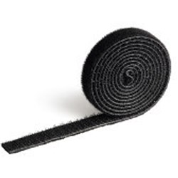 Durable Cavoline Self-Gripping Cable Management Tape 1Mx10mm Black