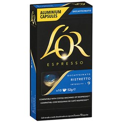 L'Or Espresso Coffee Capsules Decaf Ristretto