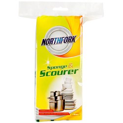 Dish Scrubbers Sponge With Scourer