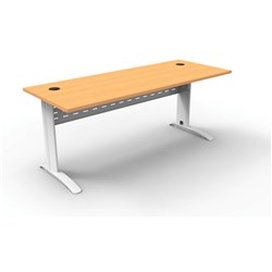 Rapid Span White/Beech 1500x700x730 Open Desk