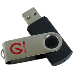 8GB Rotating Pocket USB 2.0 Black