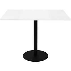 Rapidline Square Meeting Table 900WX900mmD Top Natural White with Black