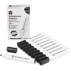 EC Whiteboard Marker Thick Black Pack of 10