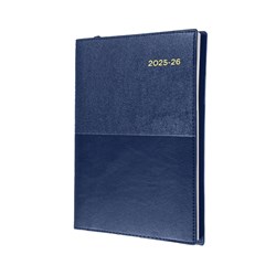 Collins Vanessa A5 Week To View 1hr Blue 24/25 Financial Year Diary
