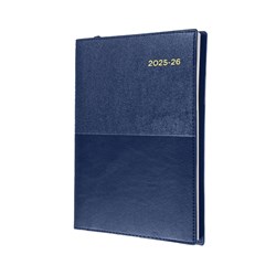 Collins Vanessa A5 Week To View 1hr Blue 24/25 Financial Year Diary