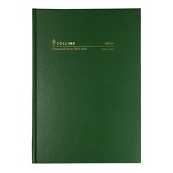 Collins 36M4 A6 Week to Opening Green 23/24 Financial Year Diary