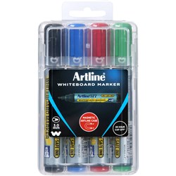 Artline 577 Asst Hard Case 4 Whiteboard Markers