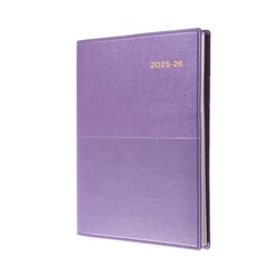 Collins Vanessa A4 Week To View 1hr Purple 25/26 Financial Year Diary