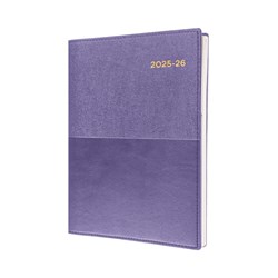 Collins Vanessa A5 Day To Page 1hr Purple 25/26 Financial Year Diary