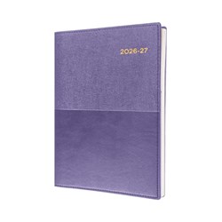 Collins Vanessa A5 Day To Page 1hr Purple 25/26 Financial Year Diary
