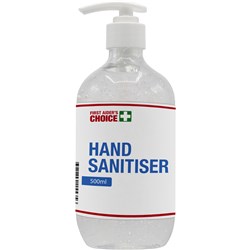 First Aider's Choice Alcohol Hand Sanitiser 500ml