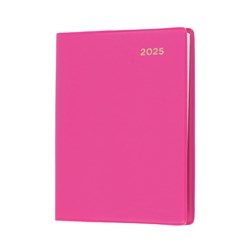 Collins 2025 Belmont 337P A7 Week To View Pink Diary With Pencil
