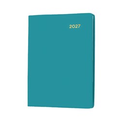 Collins 2027 Belmont 337P A7 Week To View Teal Diary With Pencil