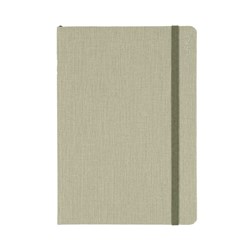 Debden 2025 Designer D18 A5 Day To A Page Green Textured Fabric Diary