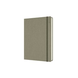 Debden 2026 Designer D18 A5 Day To A Page Green Textured Fabric Diary