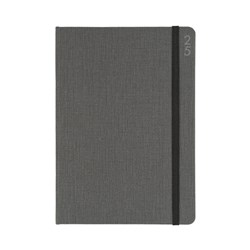 Debden 2024 Designer D18 A5 Day To A Page Charcoal Textured Fabric Diary