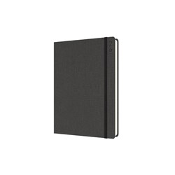 Debden 2026 Designer D18 A5 Day To A Page Charcoal Textured Fabric Diary
