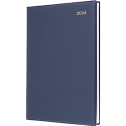 Collins 2024 Belmont Manager 190X260mm Week To View Navy Diary