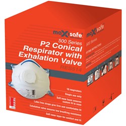 Maxisafe P2 Valved Conical Respirator