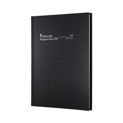 Collins 2026 Kingsgrove 341 A4 Week To View Black Diary