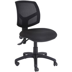 Mondo Java Mesh Back Office Chair 3 Lever Mechanism Black Mesh and Fabric Seat