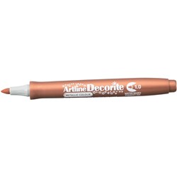 Artline Decorite Markers 1.0mm Bullet Metallic Bronze Box Of 12